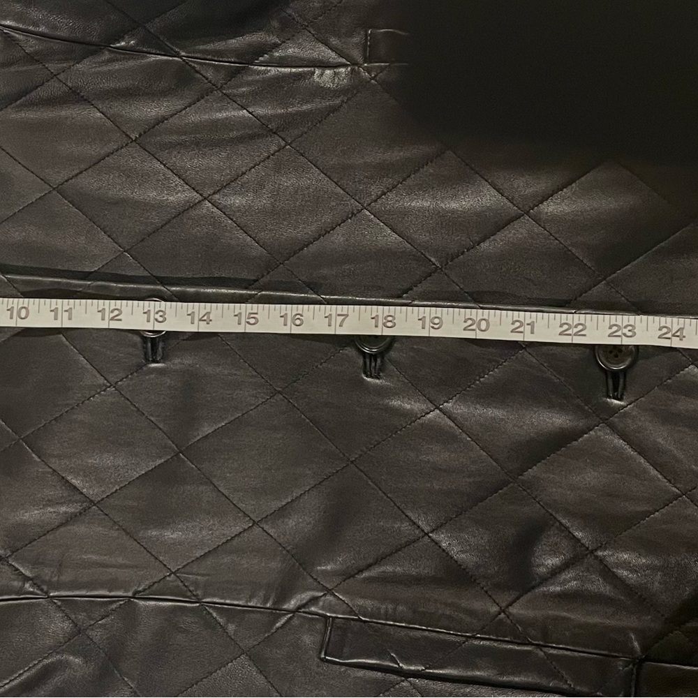 BURBERRY Vintage Quilted Leather Blazer Jacket - Picture 9 of 10